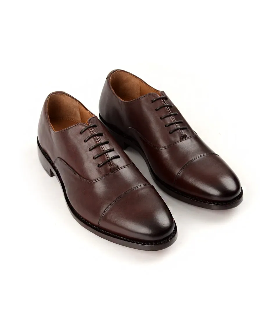 Goodyear Welted - Cap Toe Oxfords - Brown