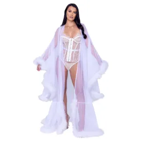 Hollywood Glam Luxury Robe - White