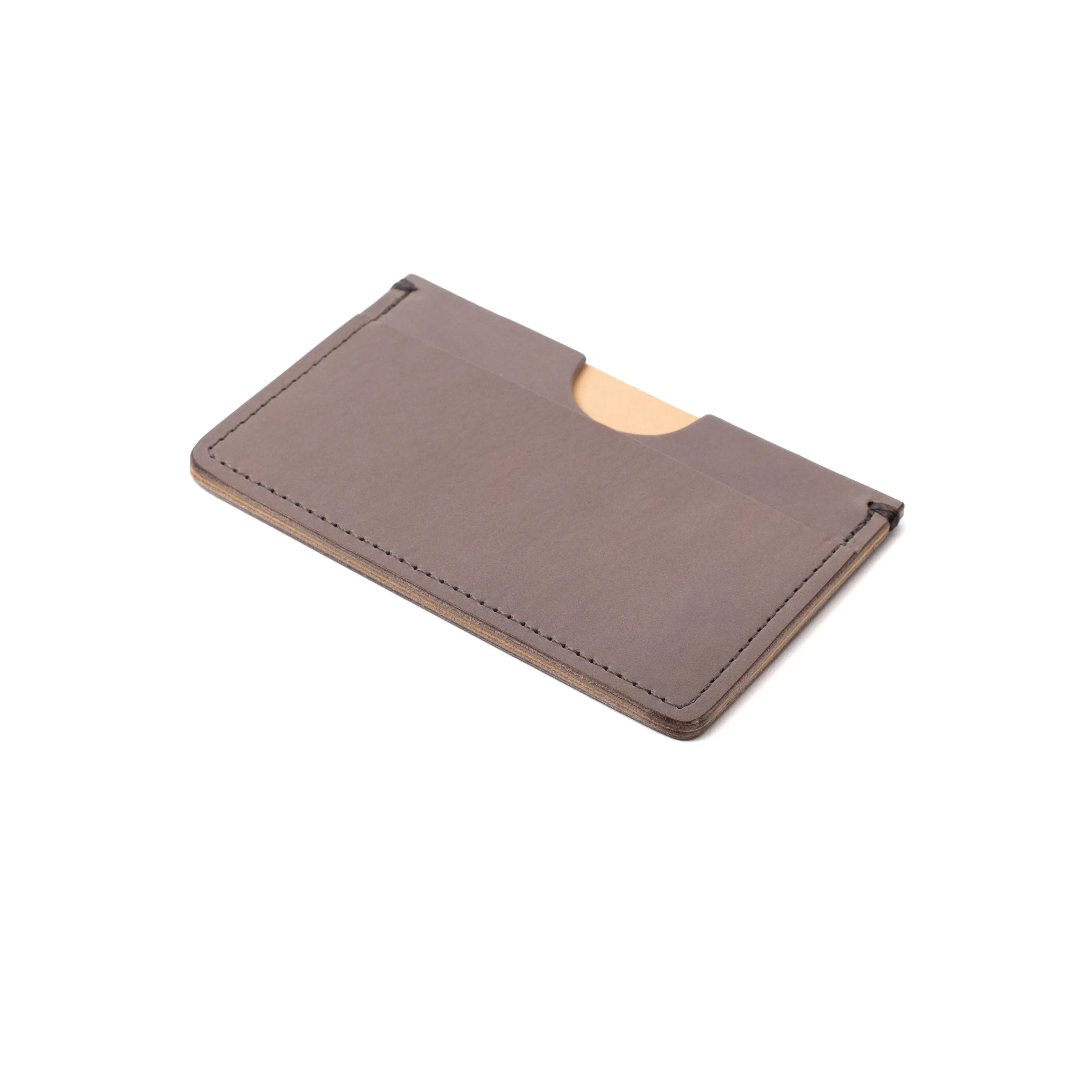 Houghton Card Holder - Grey Veg Tan Calf