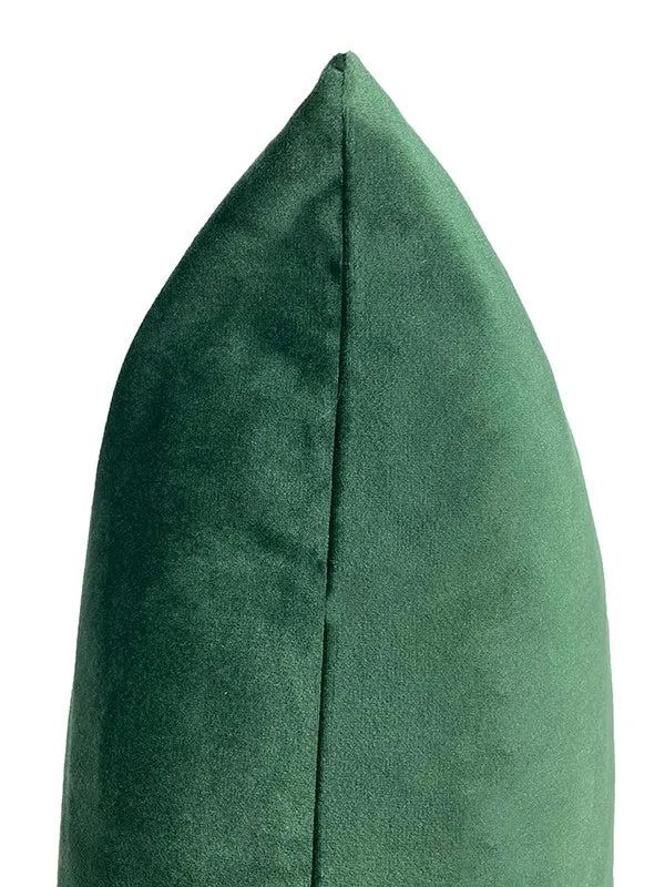 Hunter Green Velvet Cushion