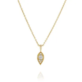 Jane Gold Necklace White Diamonds