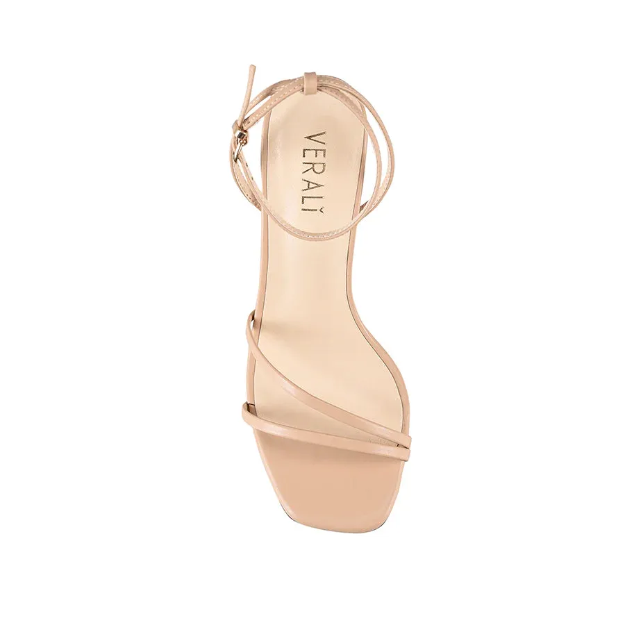 Kimmy Slim Strappy Heels by Verali - Nude