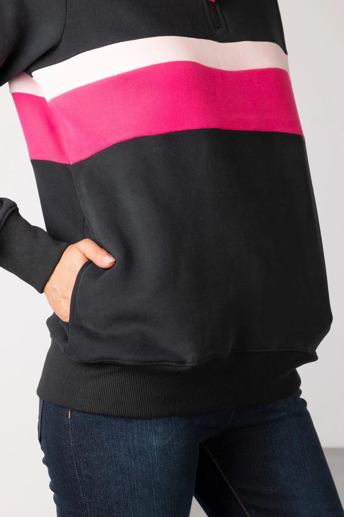 Ladies Stripe Sweatshirt - Bramham