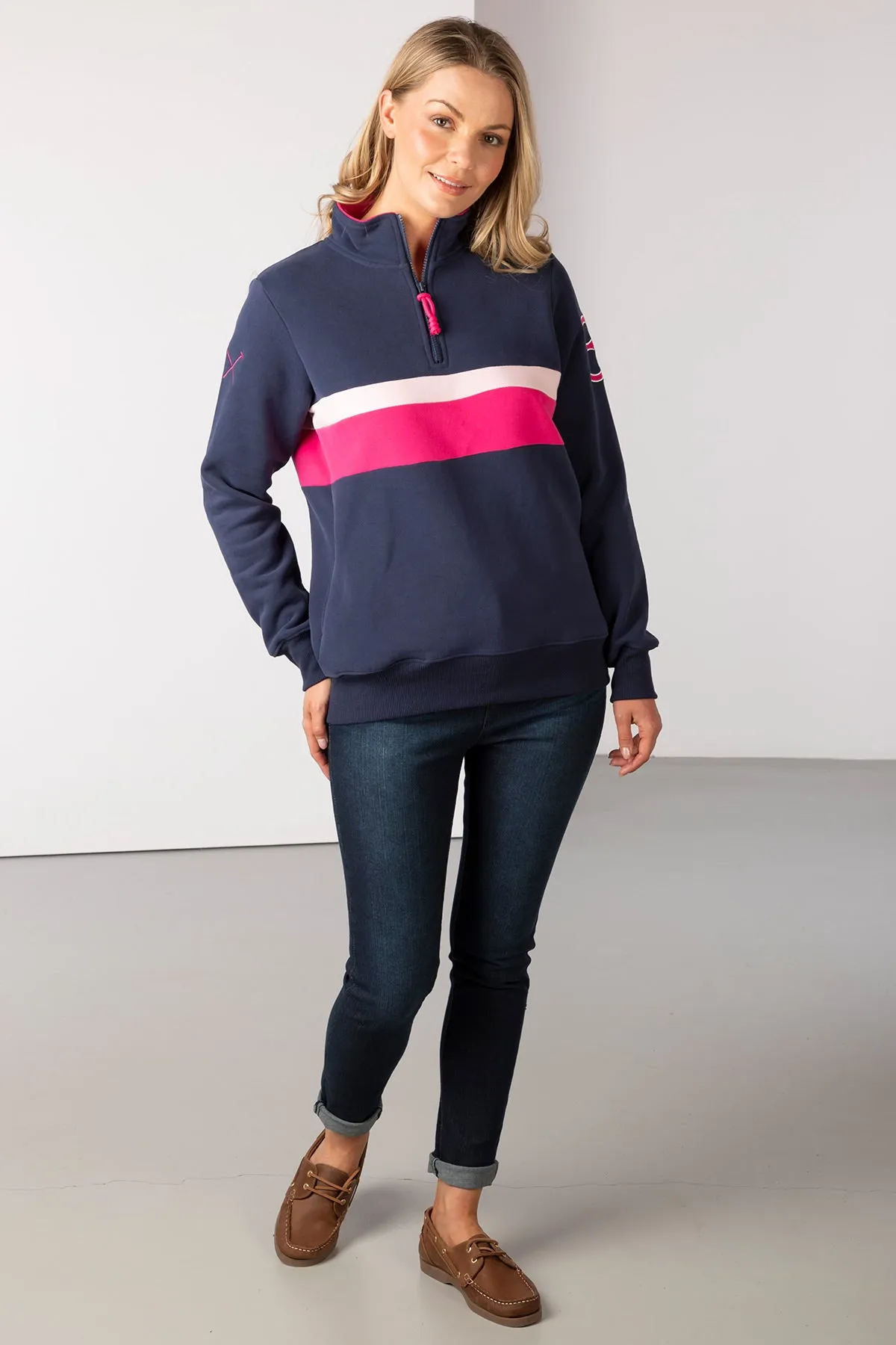 Ladies Stripe Sweatshirt - Bramham