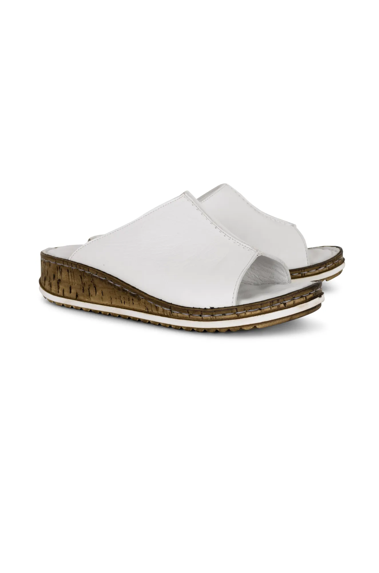 Lunar Leather Slide | WHITE | HARMONY TT