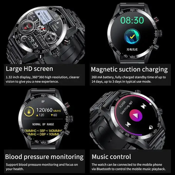 Men's AMOLED HD Screen Watch Smart Bluetooth Calling Sports Smartwatch | BW0408