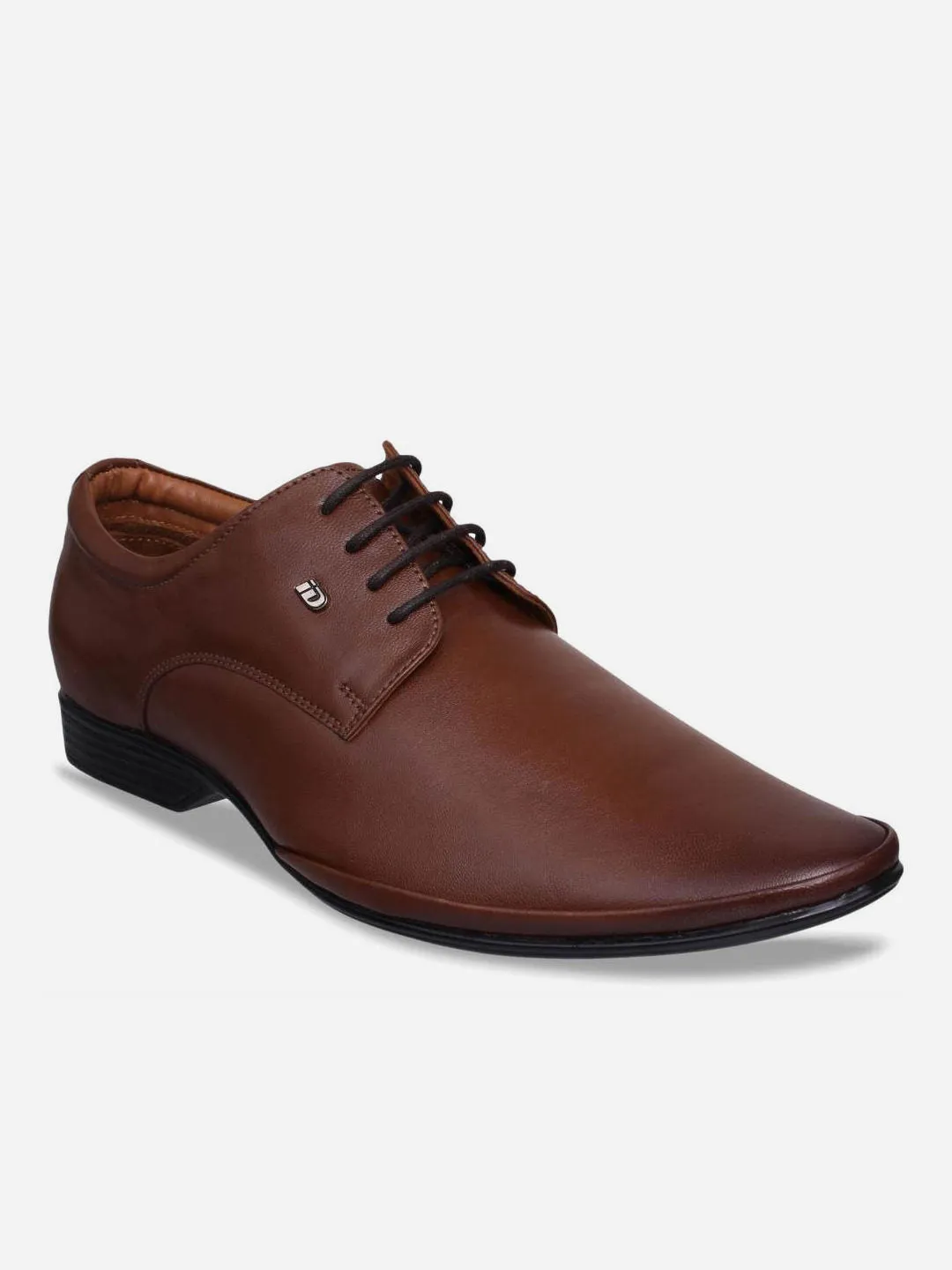 Men's Tan Pointed Toe Lace Up Formal (ID2063)