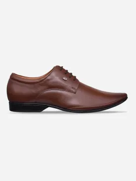 Men's Tan Pointed Toe Lace Up Formal (ID2063)