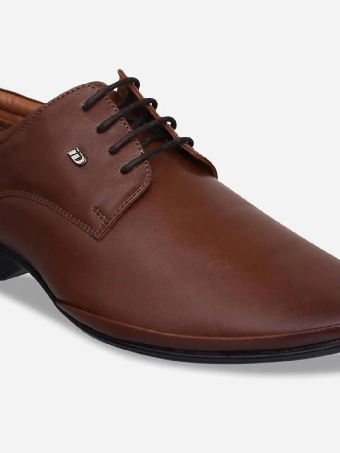 Men's Tan Pointed Toe Lace Up Formal (ID2063)