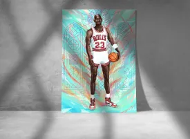 Michael Jordan Custom Poster. Michael Jodan Rolls, Custom Sport, Home decor, Wall Hanging