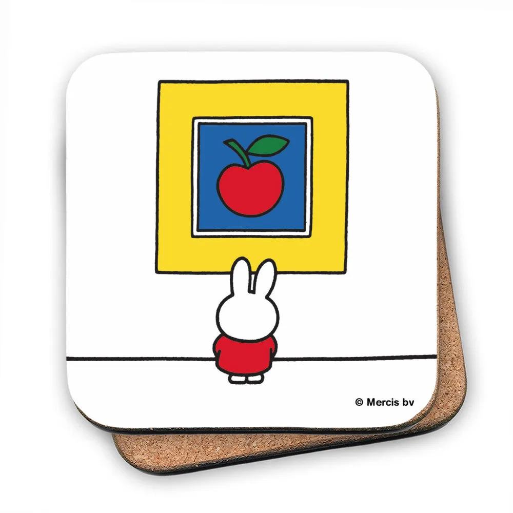 Miffy Apple Art Cork Coaster