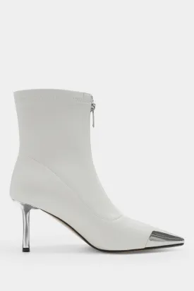 Nina Gogo Booties - White