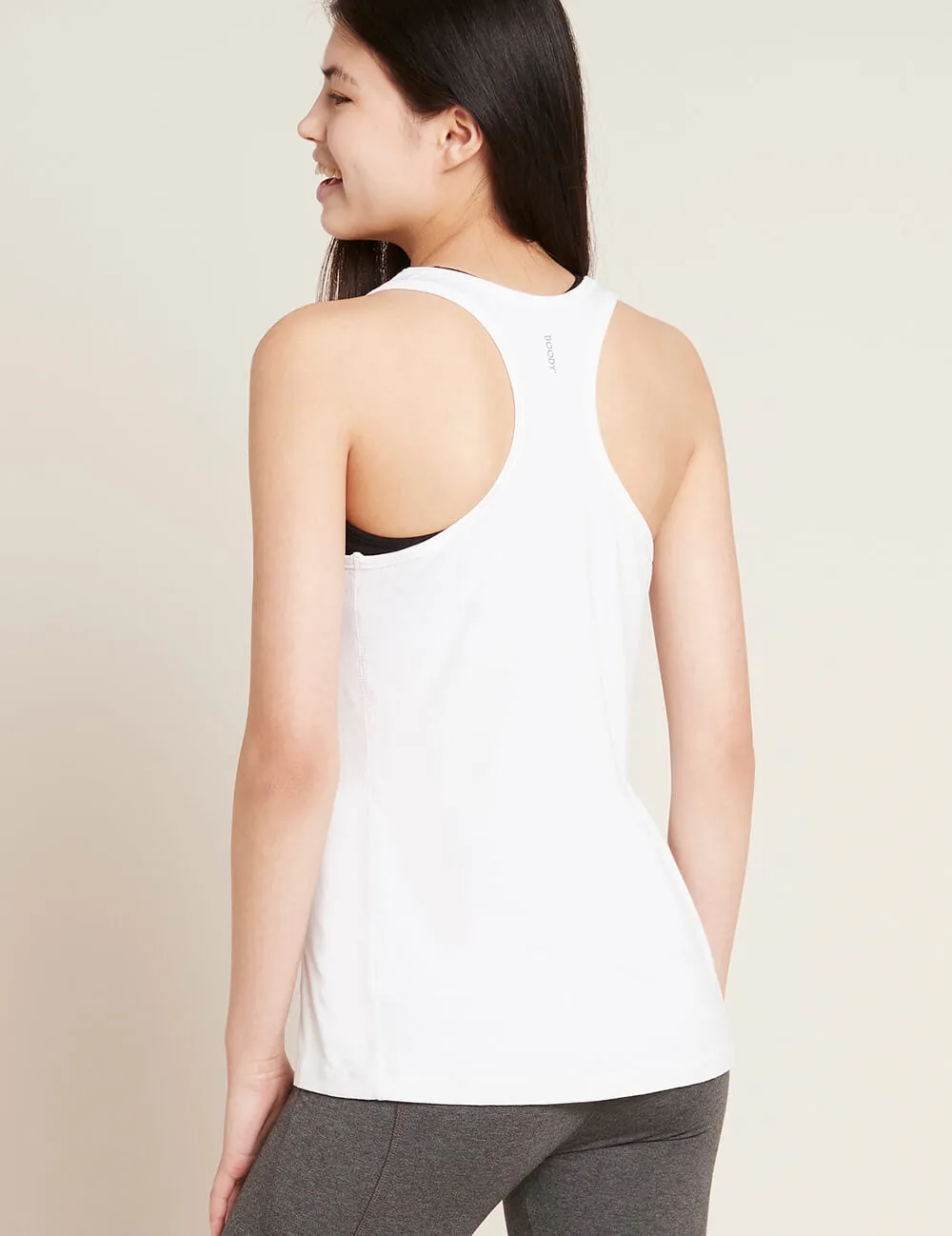 Racerback Active Tank - White