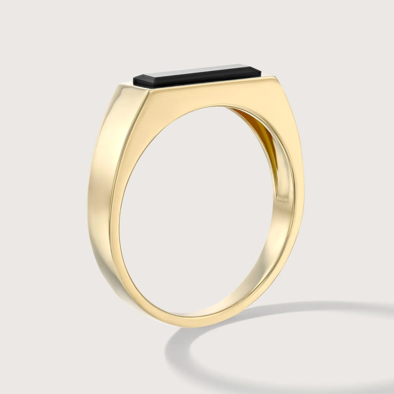 Samantha Gold Ring with Black Onyx