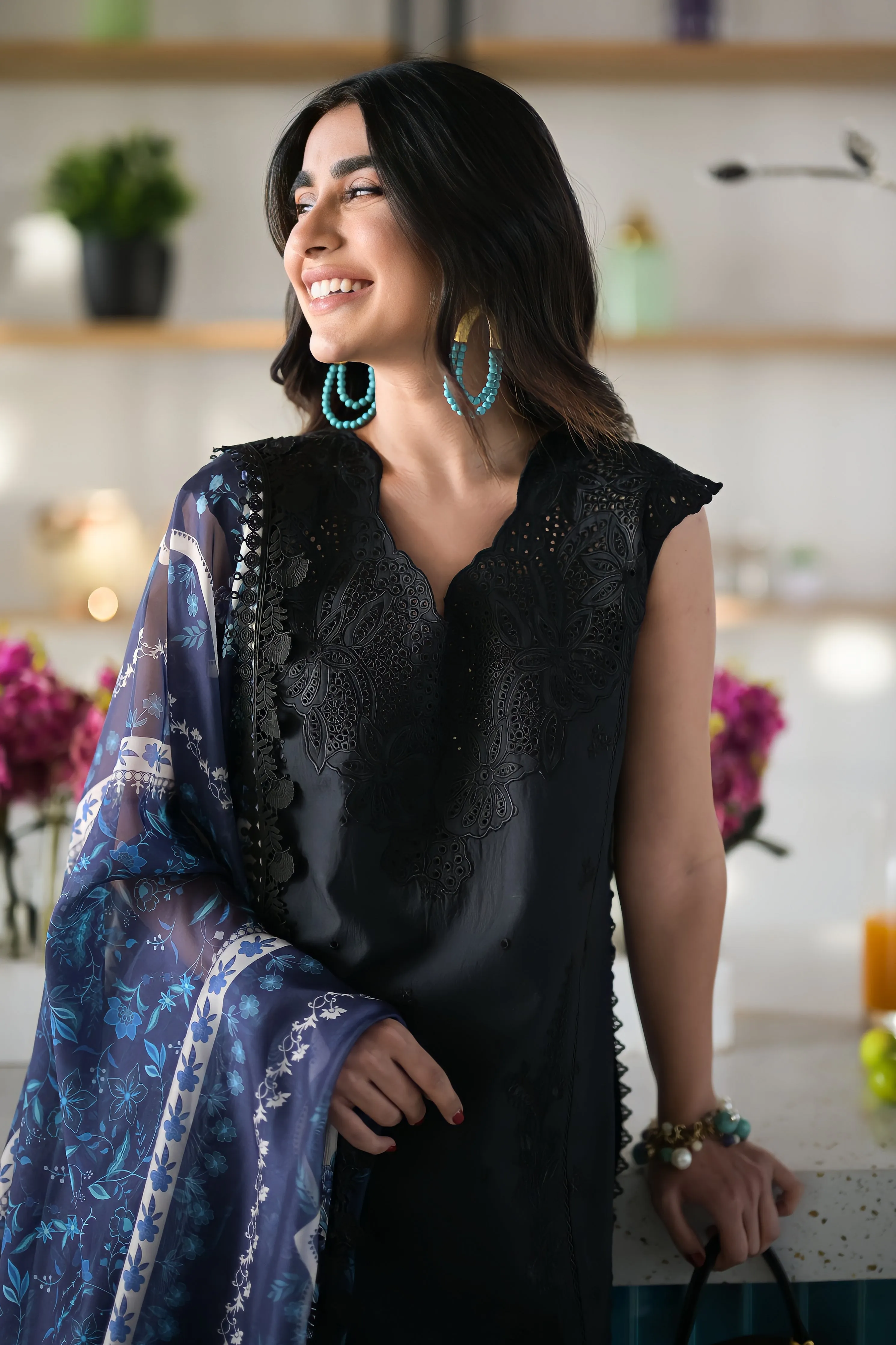 Sona (BLACK) Luxury Lawn