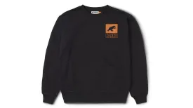 SPORT BEAR LOGO SWEATSHIRT - JET BLACK / DESERT SUN