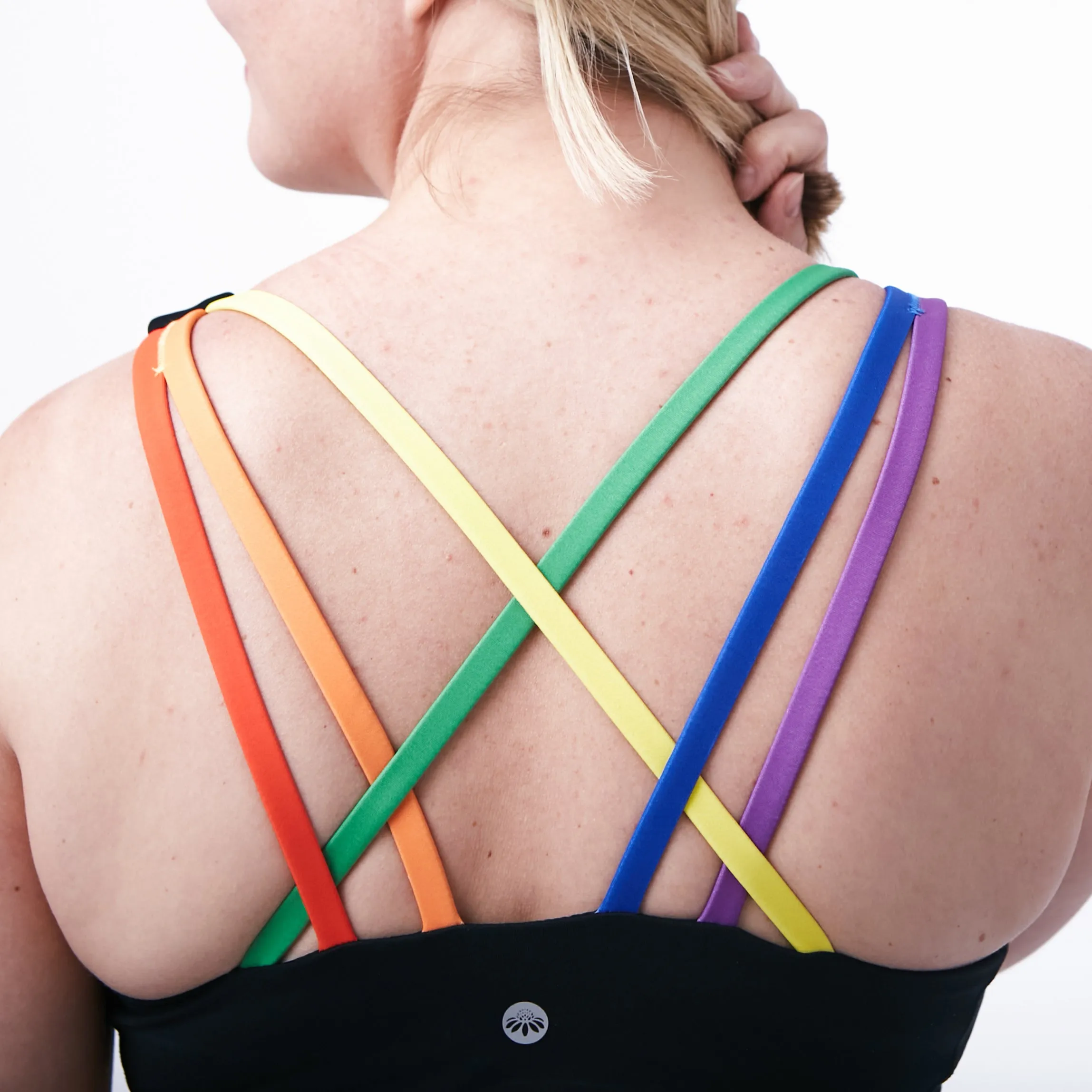 Strappy Pride Bra - Rainbow