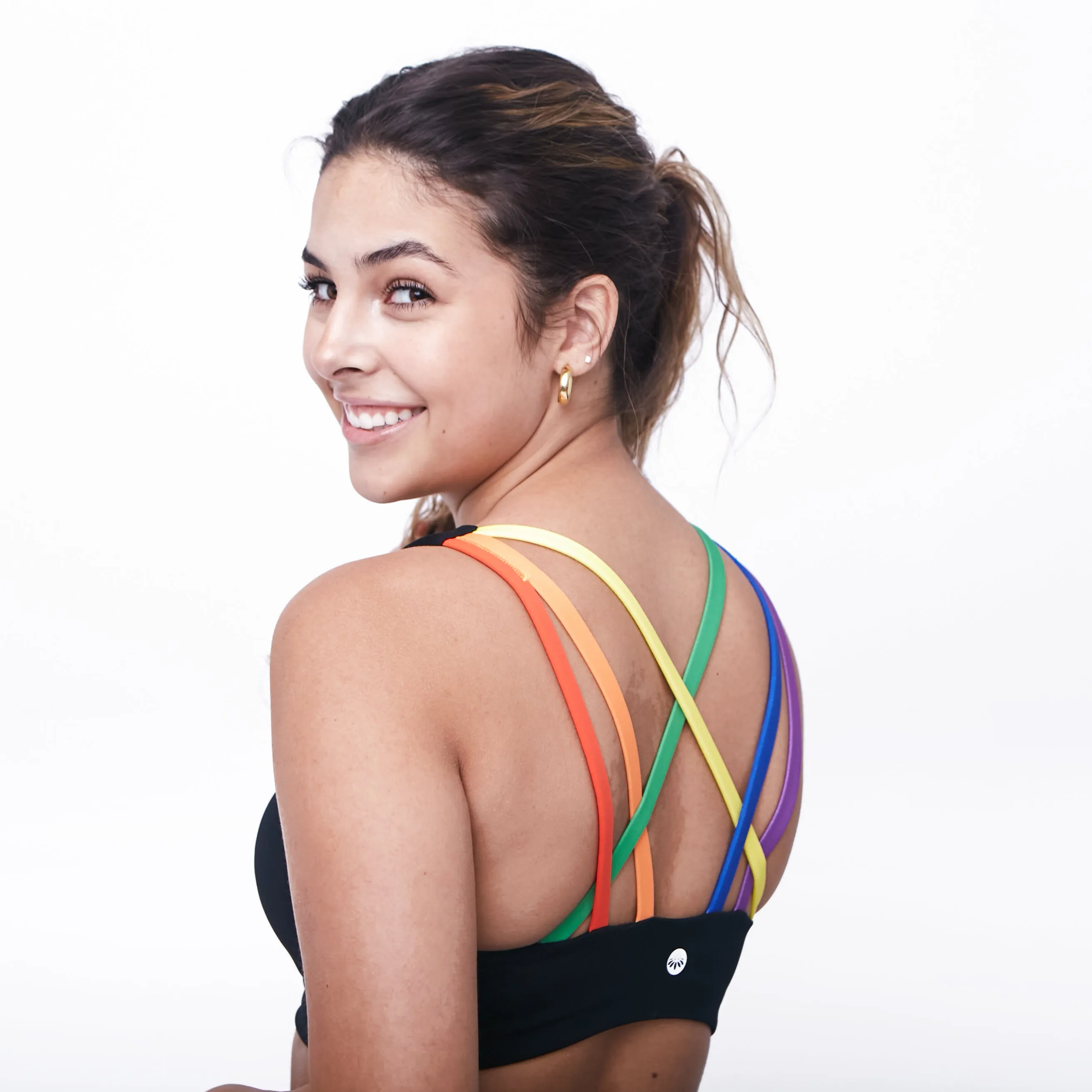 Strappy Pride Bra - Rainbow