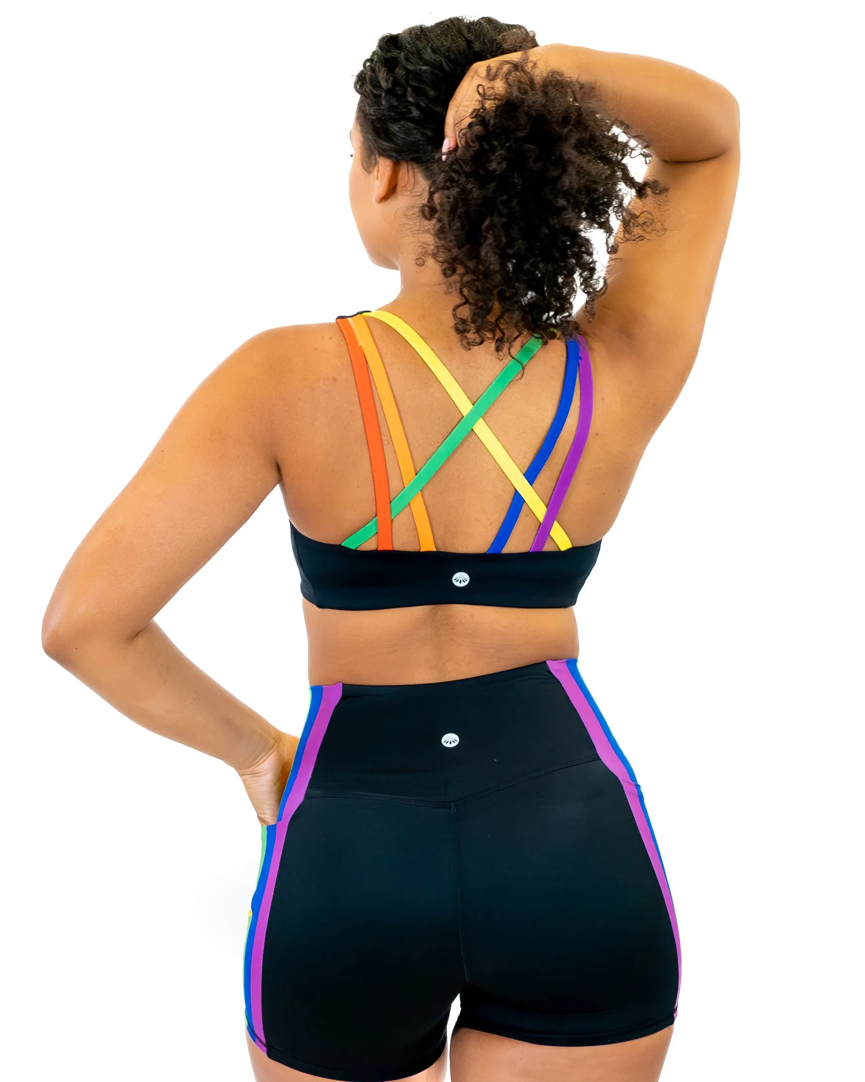 Strappy Pride Bra - Rainbow