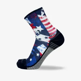 USA Stars and Stripes Running Socks (Mini-Crew)