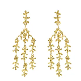 Vigga Chandelier Coral Earrings