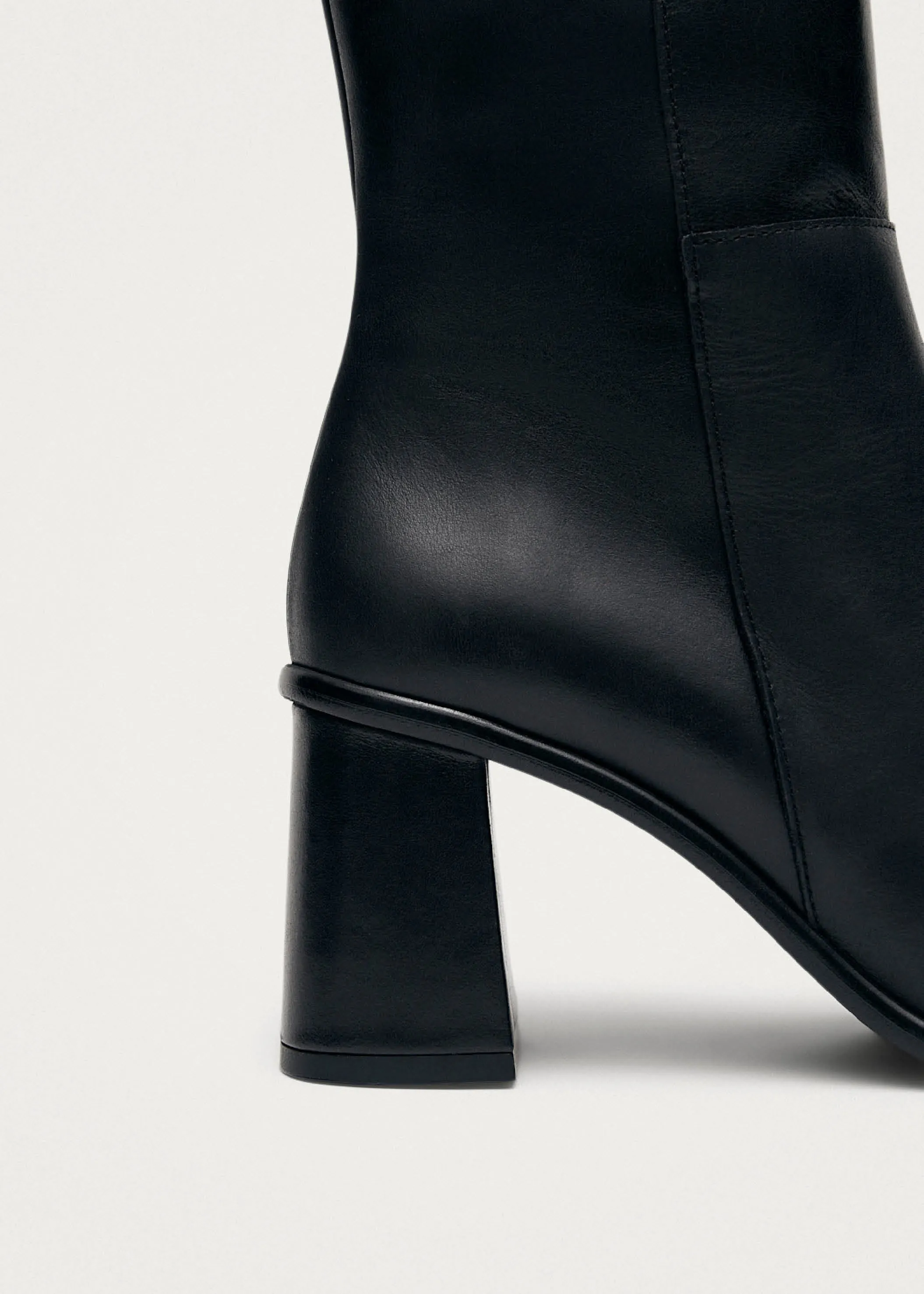 West Vintage Total Black Leather Ankle Boots