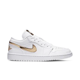 Women's Air Jordan 1 Low SE 'White & Gold'