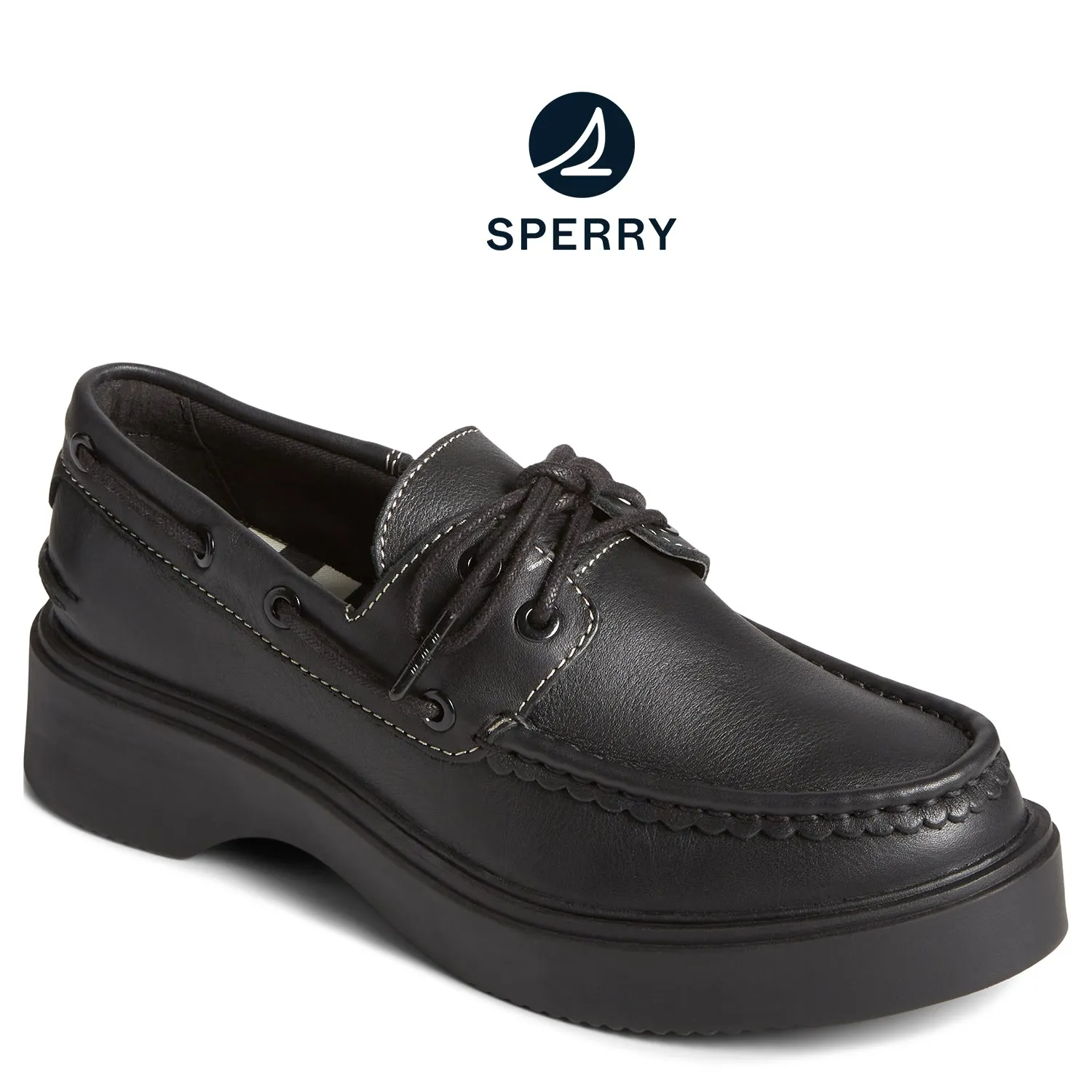 Women's Bayside Boat Shoe Black (STS89363)